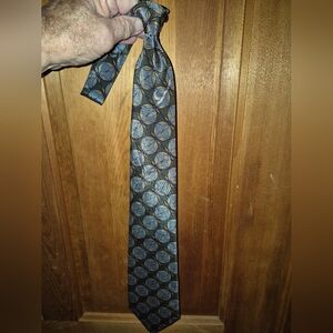 Elegant Peachick Hand Made Men's Tie Geometric Pattern